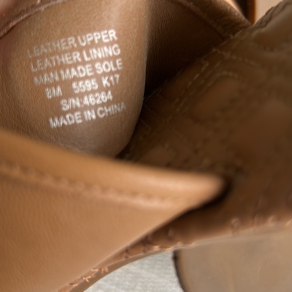 Tory Burch Fleming Quilted Tan Leather Thong Padded Slides Sandals - 8 - Picture 13 of 13